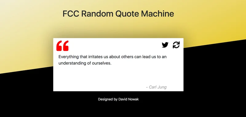 Random Quote Generator Machine